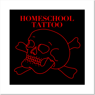 HomeSchoolTattoo Skull Posters and Art